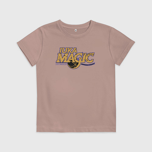 Детская футболка Luka magic basketball / Пыльно-розовый – фото 1