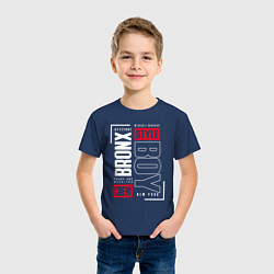 Футболка хлопковая детская Bronx style, цвет: тёмно-синий — фото 2