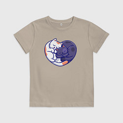 Детская футболка Сердечные котики