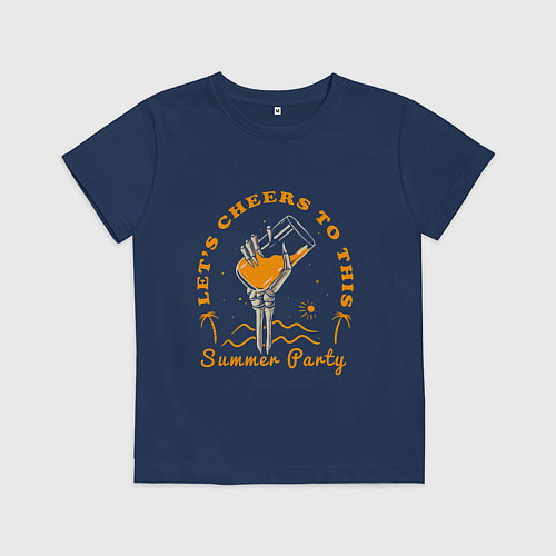 Детская футболка Summer party / Тёмно-синий – фото 1