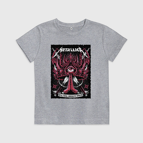 Детская футболка Metallica - royal arena Denmark / Меланж – фото 1