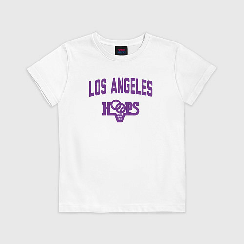 Детская футболка Los Angeles hoops / Белый – фото 1