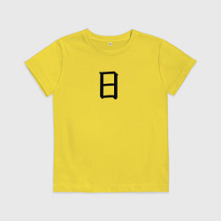 Детская футболка Воскресенье японским иероглифом