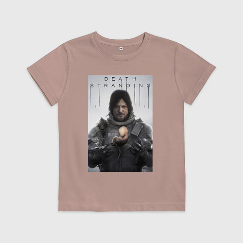 Детская футболка Death Stranding - Norman Reedus / Пыльно-розовый – фото 1