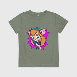 Футболка хлопковая детская Спасатели - Гаечка, цвет: авокадо