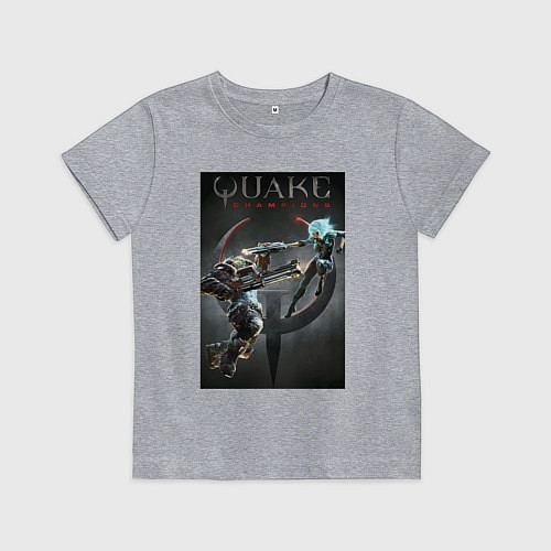 Детская футболка Quake champions - NYX and Sorlag / Меланж – фото 1