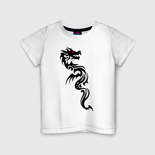 Детская футболка Величественный дракон / Белый – фото 1
