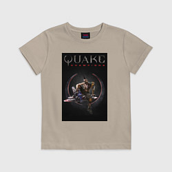 Футболка хлопковая детская Quake champions Anarki, цвет: миндальный