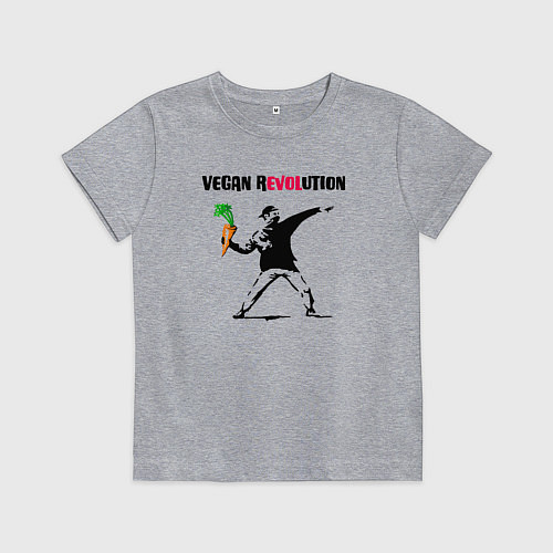 Детская футболка Love vegan / Меланж – фото 1