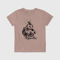 Детская футболка Векторный паровоз