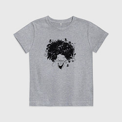Футболка хлопковая детская Spring girl, цвет: меланж