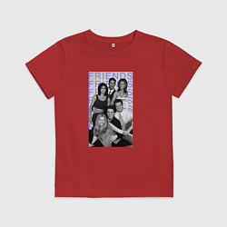 Футболка хлопковая детская Сериал Друзья, цвет: красный