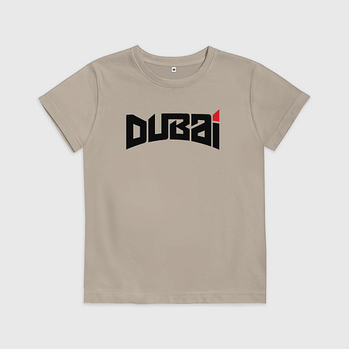 Детская футболка Дубай сити / Миндальный – фото 1