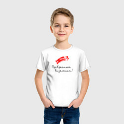 Футболка хлопковая детская Прекрасный визажист, цвет: белый — фото 2