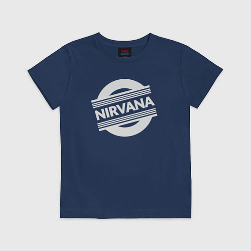 Детская футболка Rock Nirvana / Тёмно-синий – фото 1