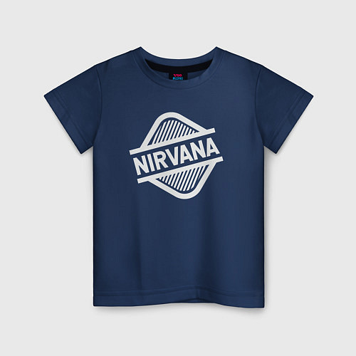 Детская футболка Nirvana rock / Тёмно-синий – фото 1