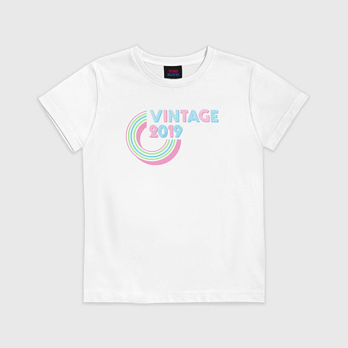 Детская футболка Винтаж 2019 / Белый – фото 1