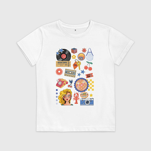 Детская футболка Ретро вещи из 90 годов / Белый – фото 1