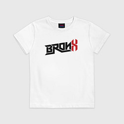 Футболка хлопковая детская USA Bronx, цвет: белый