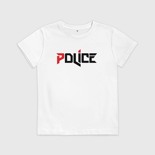 Детская футболка Police / Белый – фото 1