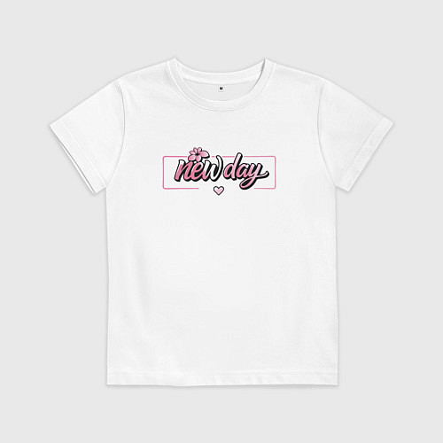 Детская футболка Новый день / Белый – фото 1