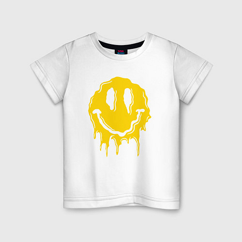 Детская футболка Dripping smile / Белый – фото 1