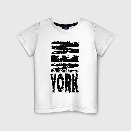 Детская футболка New York - USA / Белый – фото 1