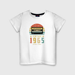 Футболка хлопковая детская Винтаж 1965, цвет: белый