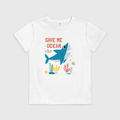 Детская футболка Дай мне океан / Белый – фото 1