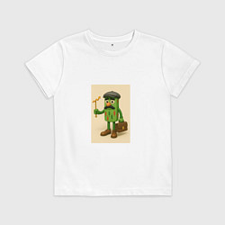 Футболка хлопковая детская Gallinazzo Crypto, цвет: белый