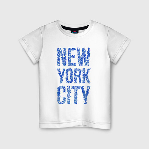 Детская футболка Blue New York City / Белый – фото 1