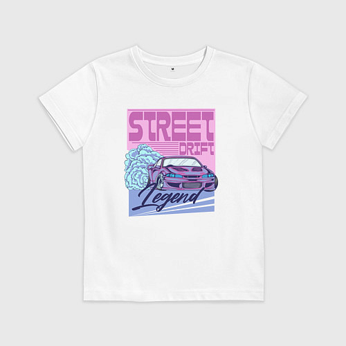 Детская футболка Street drift / Белый – фото 1