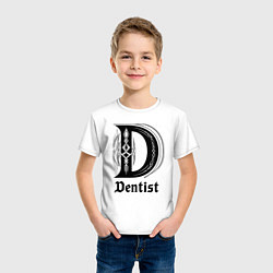 Футболка хлопковая детская D - dentist, цвет: белый — фото 2