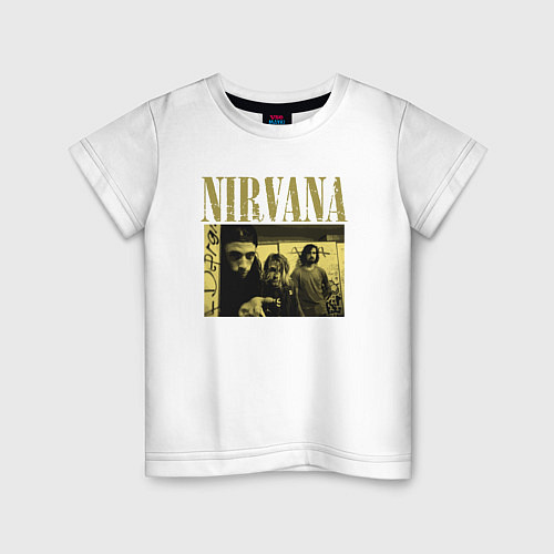 Детская футболка Nirvana foto band / Белый – фото 1