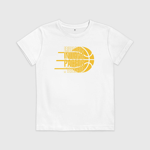 Детская футболка Pacers play / Белый – фото 1