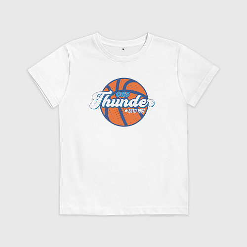 Детская футболка OKC Thunder 1967 / Белый – фото 1
