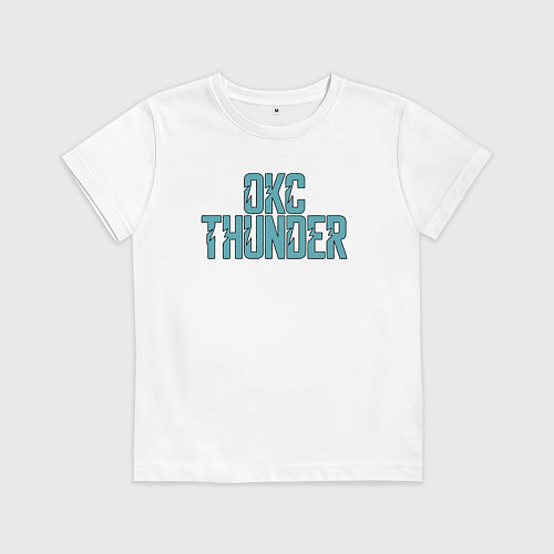 Детская футболка OKC Thunder / Белый – фото 1