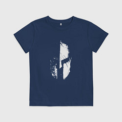Футболка хлопковая детская Спартанский шлем, цвет: тёмно-синий