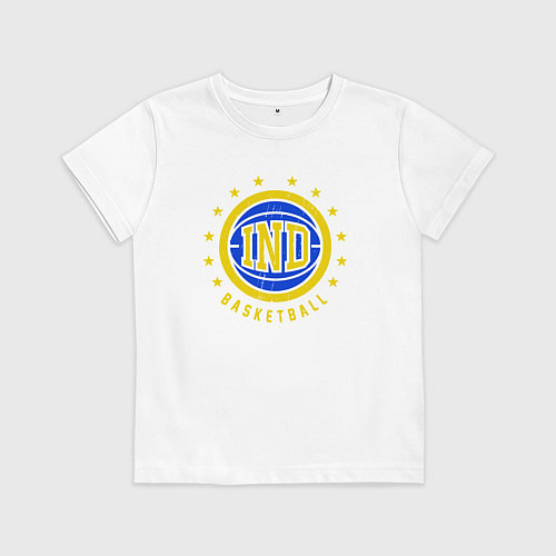 Детская футболка Ind basketball / Белый – фото 1