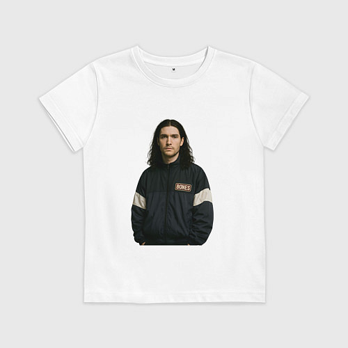 Детская футболка Bones спортивный стиль / Белый – фото 1