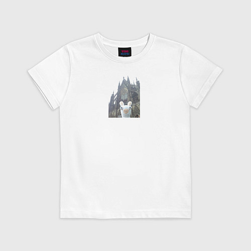 Детская футболка Зайяц турист / Белый – фото 1