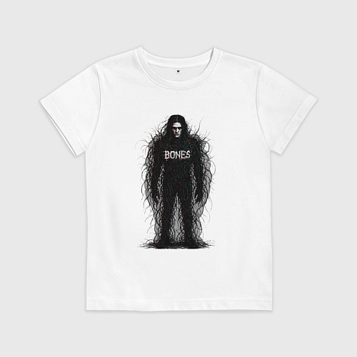 Детская футболка Bones horror style / Белый – фото 1