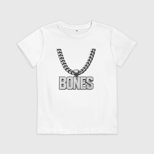 Детская футболка Цепь Bones / Белый – фото 1