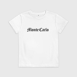 Футболка хлопковая детская Monte Carlo - Monaco, цвет: белый