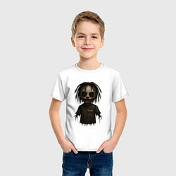 Футболка хлопковая детская Bones хоррор кукла, цвет: белый — фото 2