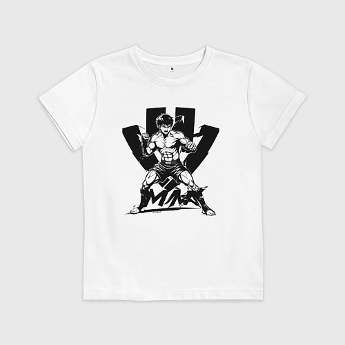 Детская футболка ММА аниме / Белый – фото 1