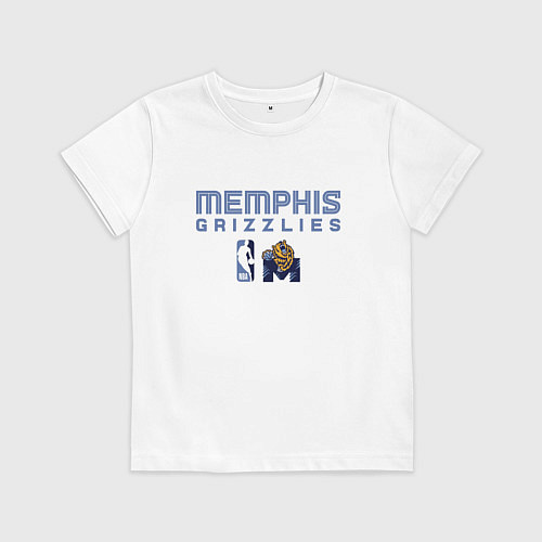 Детская футболка Memphis Grizzlies - basketball NBA / Белый – фото 1