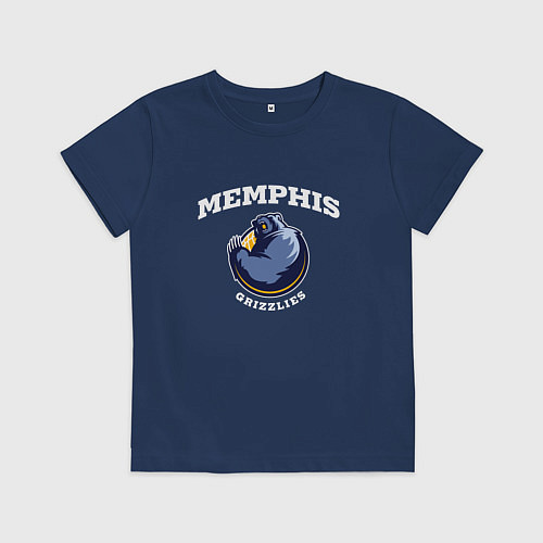 Детская футболка Grizzlies / Тёмно-синий – фото 1