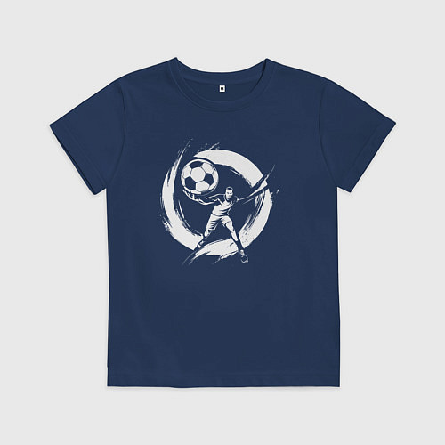 Детская футболка Гандбольный драйв / Тёмно-синий – фото 1