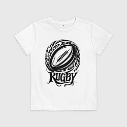 Детская футболка Регби орнамент